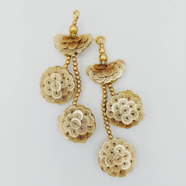 Gold Sequins Tassels Latkan, Indian Latkans, Blouse Latkan
